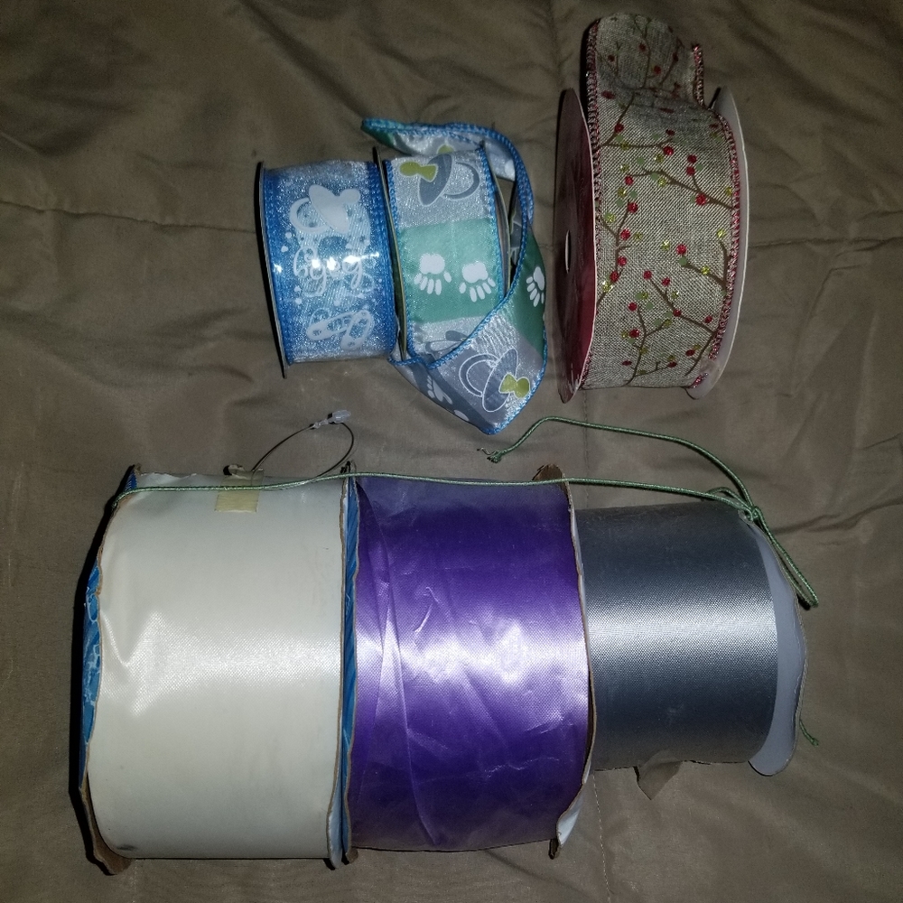 Ribbon lot of 6 ribbons (Will Do As Order Add On-free)